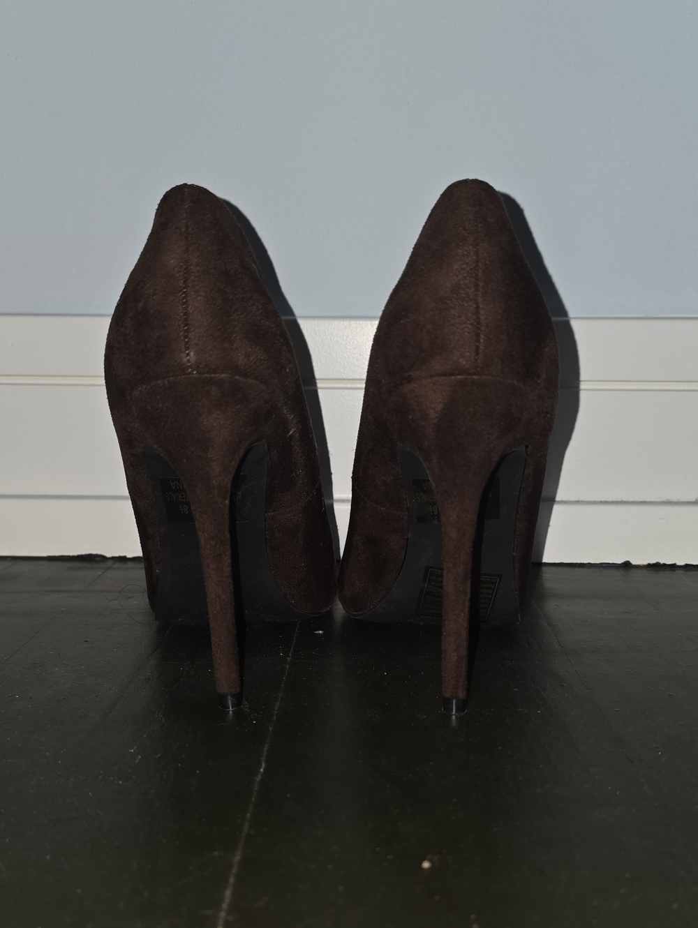 Fashion Nova Brown Suede Pointed Stiletto Pumps